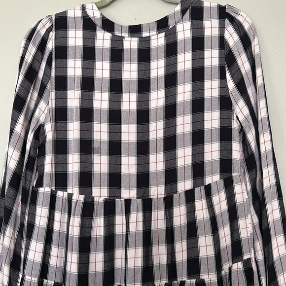 Anthropologie Maeve Amber Plaid Tiered Dress - Picture 7 of 11